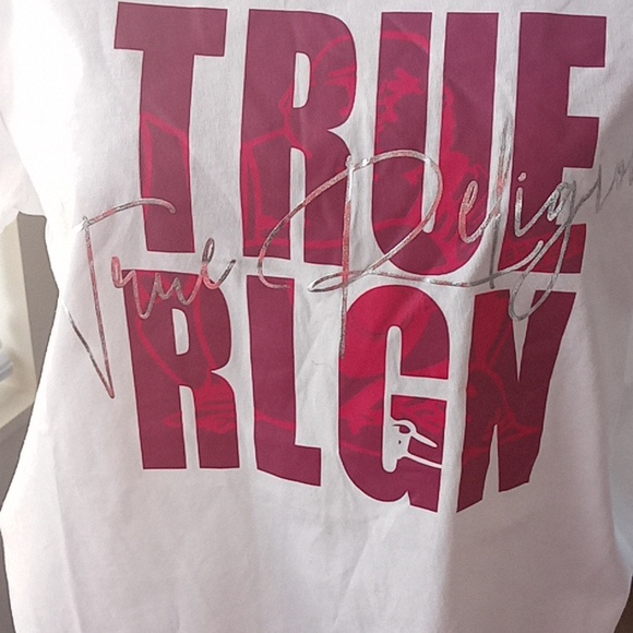 True Religion cotton crew neck graphic short sleeve t-shirt size 2X - Picture 4 of 7